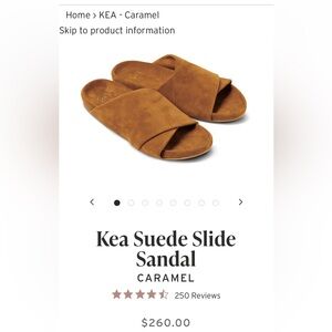Beek Kea Suede Sandal - New In Box size 10